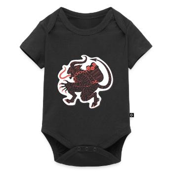 Gruss vom Krampus - Lustiger - Baby Premium Kurzarmbody - Schwarz - Vorne