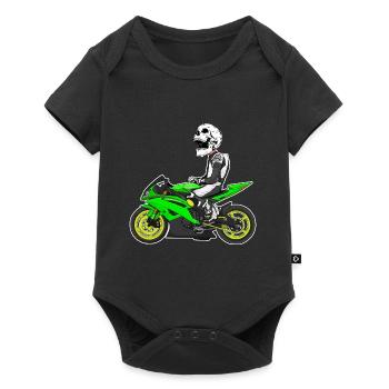 Motorcycle Lifestyle / Motorcycle / Motorcycle biker - Baby Premium short-sleeve bodysuit - black - Front