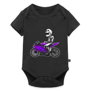 Motorcycle Lifestyle / Motorcycle / Motorcycle biker - Baby Premium short-sleeve bodysuit - black - Front