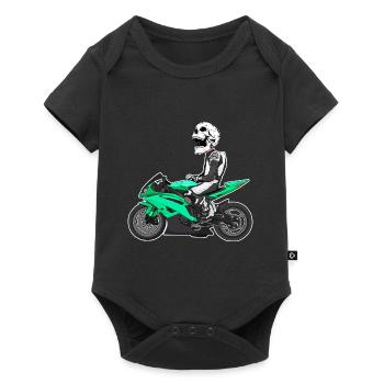 Motorcycle Lifestyle / Motorcycle / Motorcycle biker - Baby Premium short-sleeve bodysuit - black - Front