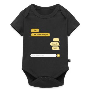 Je suis meilleur que toi - Body à manches courtes Premium Bébé - noir - Devant