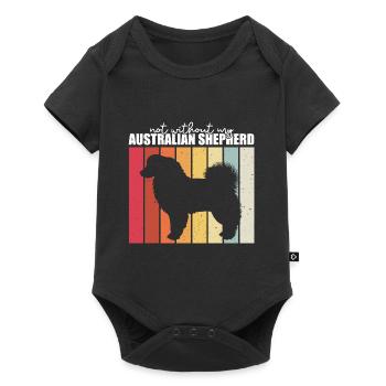 Australian Shepherd Gift - Baby Premium short-sleeve bodysuit - black - Front