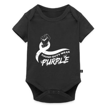 Les durs à cuire portent du violet - Body à manches courtes Premium Bébé - noir - Devant