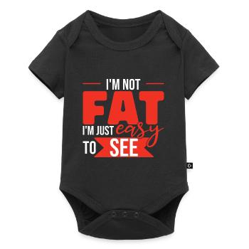 Je suis juste facile à voir - Body à manches courtes Premium Bébé - noir - Devant