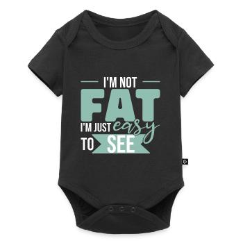 Je suis facile à voir - Body à manches courtes Premium Bébé - noir - Devant