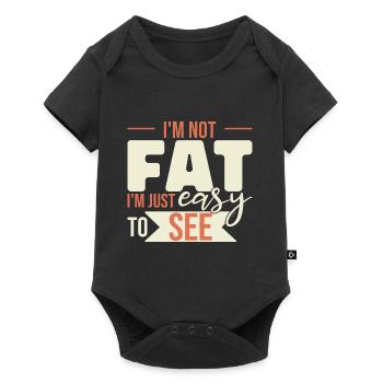 Je suis juste facile à voir - Body à manches courtes Premium Bébé - noir - Devant