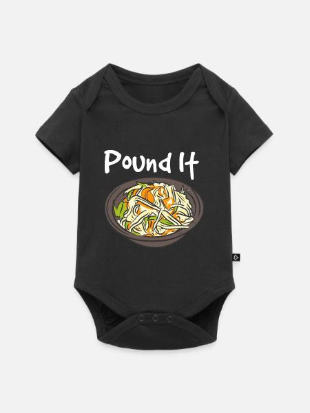 Pfund es - Baby Premium Kurzarmbody - Schwarz