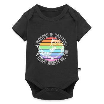 Welsfischer Welsfischen - Baby Premium Kurzarmbody - Schwarz - Vorne