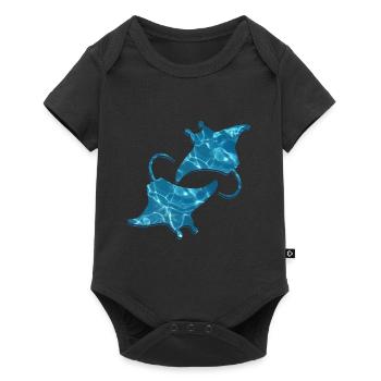 Mignon Manta Ray Manta Ray Lover - Body à manches courtes Premium Bébé - noir - Devant