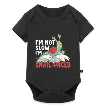Snail lovers don't slow down snail owners - Baby Premium short-sleeve bodysuit - black - Front