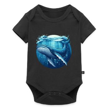 Blue Whale - Baby Premium short-sleeve bodysuit - black - Front