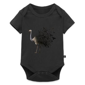 Ostrich - Baby Premium short-sleeve bodysuit - black - Front
