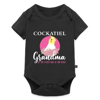 Calopsitte Grand-mère propriétaire Calopsitte - Body à manches courtes Premium Bébé - noir - Devant