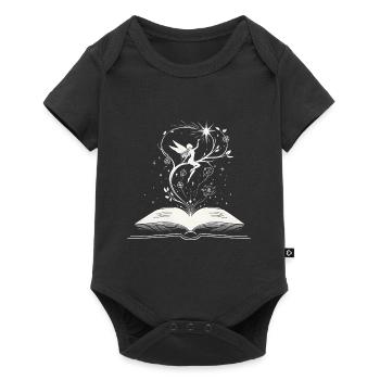 Magic of Words - Book Fairy - Baby Premium short-sleeve bodysuit - black - Front