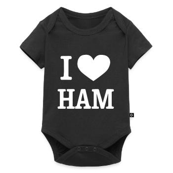 Schinken - Baby Premium Kurzarmbody - Schwarz - Vorne