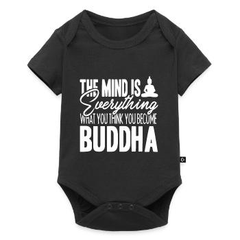 Buddha The Mind Is Everything - Baby Premium short-sleeve bodysuit - black - Front