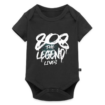 808 Analog SYNTHESIZER Drum Machine - Baby Premium short-sleeve bodysuit - black - Front