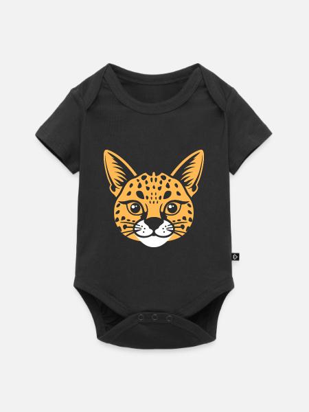 Serval - Baby Premium Kurzarmbody - Schwarz