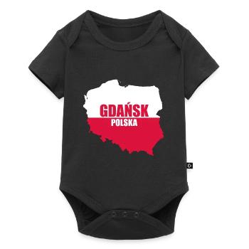 Polska Gdańsk Danzig Polen Geschenk Gdansk - Baby Premium Kurzarmbody - Schwarz - Vorne
