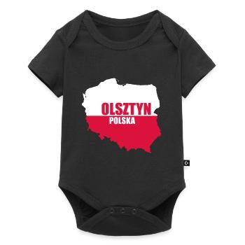 Polska Olsztyn Allenstein Poland Gift - Baby Premium short-sleeve bodysuit - black - Front