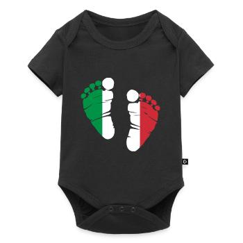 Italie Rome cadeau patrie - Body à manches courtes Premium Bébé - noir - Devant