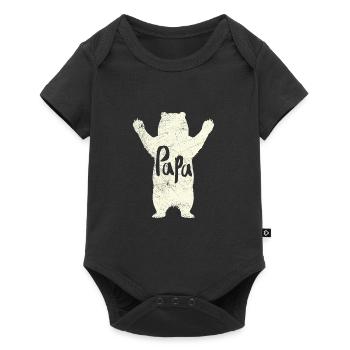 Big Papa Bear Hug T shirt - Baby Premium short-sleeve bodysuit - black - Front