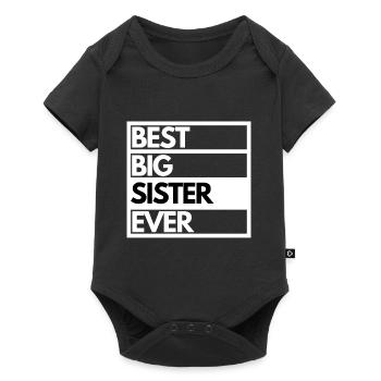 Best Big sister ever beste große Schwester Shirt - Baby Premium short-sleeve bodysuit - black - Front