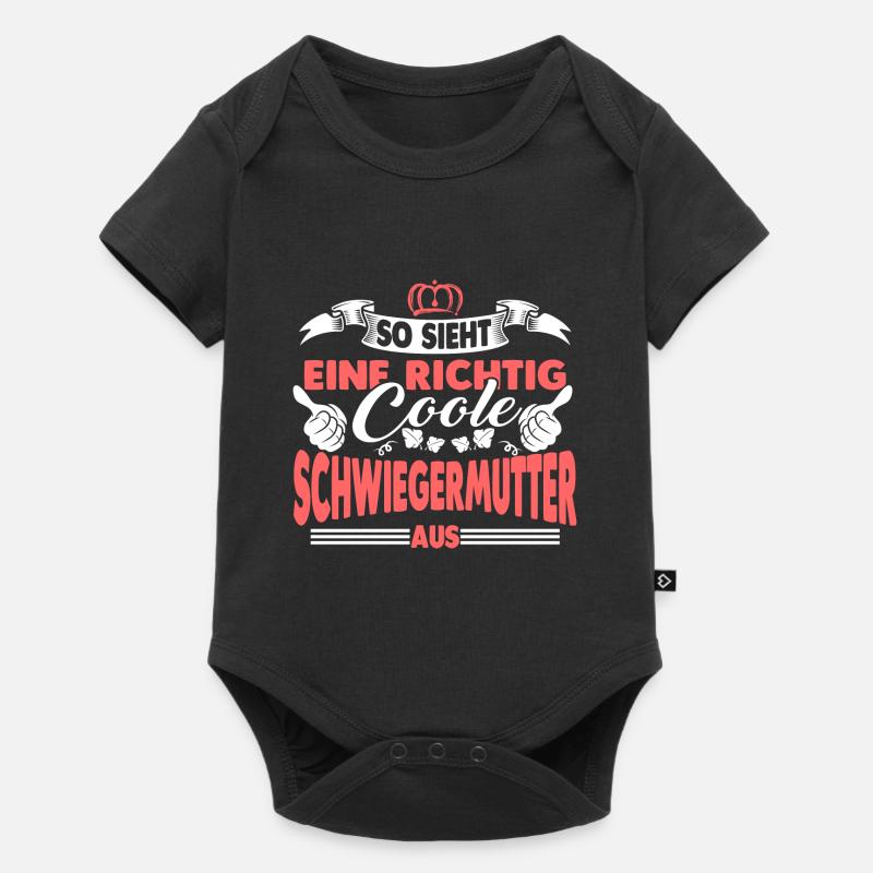 Coole Schwiegermutter Geschenk - Baby Premium Kurzarmbody - Schwarz