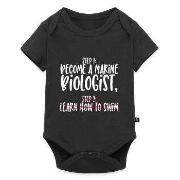 Marine Biologist Step 1 - Baby Premium short-sleeve bodysuit - black - Front