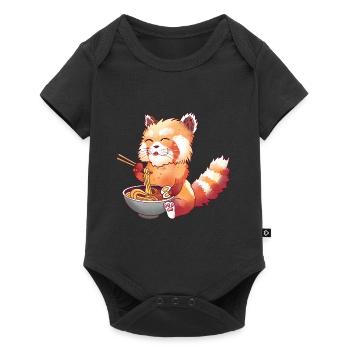 Red Panda Ramen - Baby Premium short-sleeve bodysuit - black - Front