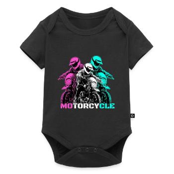 Motorcycle Lifestyle / Moto / moto biker - Body à manches courtes Premium Bébé - noir - Devant