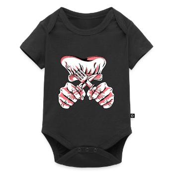 Ja, Chef Konditor Gift - Baby Premium Kurzarmbody - Schwarz - Vorne