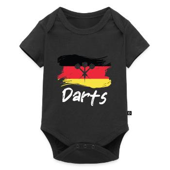 Germany Dart Player Design - Baby Premium short-sleeve bodysuit - black - Front
