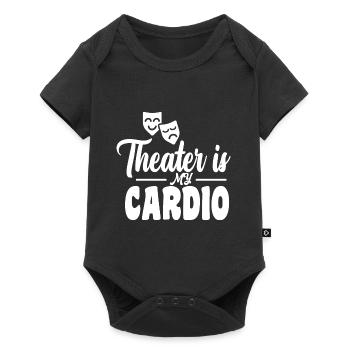 THEATER IS MY CARDIO Motiv für Theaterschauspieler - Baby Premium Kurzarmbody - Schwarz - Vorne