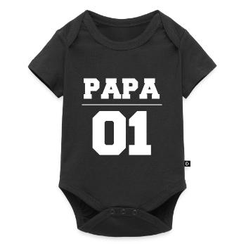 Partner Look Couple Partner Couple Couple Family - Baby Premium short-sleeve bodysuit - black - Front