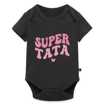 Super Tata - Body à manches courtes Premium Bébé - noir - Devant