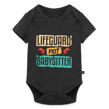 Lifeguard Not Babysitter - Baby Premium short-sleeve bodysuit - black - Front