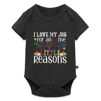 Cute Teaching Apparel - Baby Premium short-sleeve bodysuit - black - Front