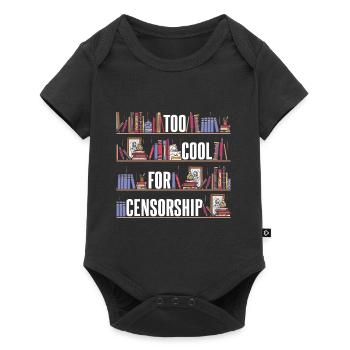 Trop cool pour la censure - Body à manches courtes Premium Bébé - noir - Devant