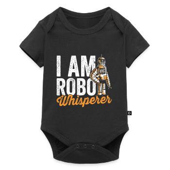 Ingénieur robot Robo-whisperer amateur de robotique - Body à manches courtes Premium Bébé - noir - Devant