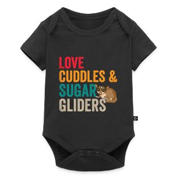 Love Cuddle Sugar Gliders Sugar Glider Owners - Body à manches courtes Premium Bébé - noir - Devant