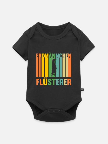 Erdmännchen - Baby Premium Kurzarmbody - Schwarz