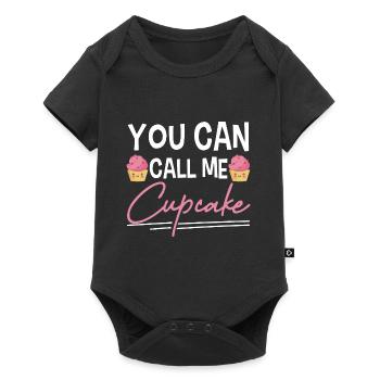 Cute You Can Call Me Cupcake Pastry Pink Frosting - Baby Premium short-sleeve bodysuit - black - Front