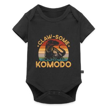 Clawed Komodo dragon owner, wildlife, - Baby Premium short-sleeve bodysuit - black - Front