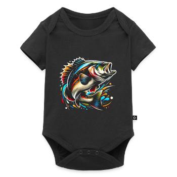Poisson bar - Body à manches courtes Premium Bébé - noir - Devant
