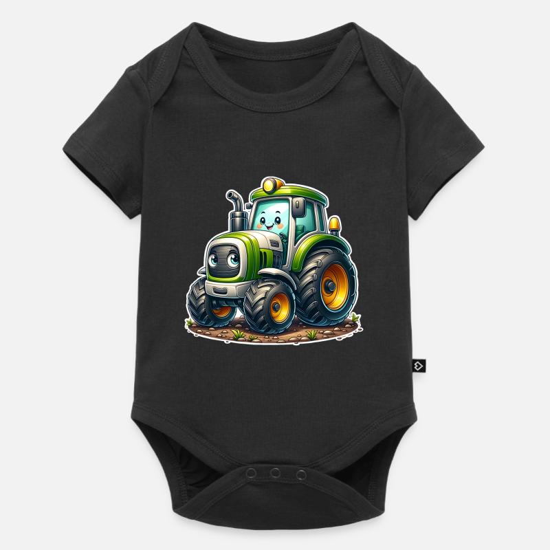 Traktor - Baby Premium Kurzarmbody - Schwarz