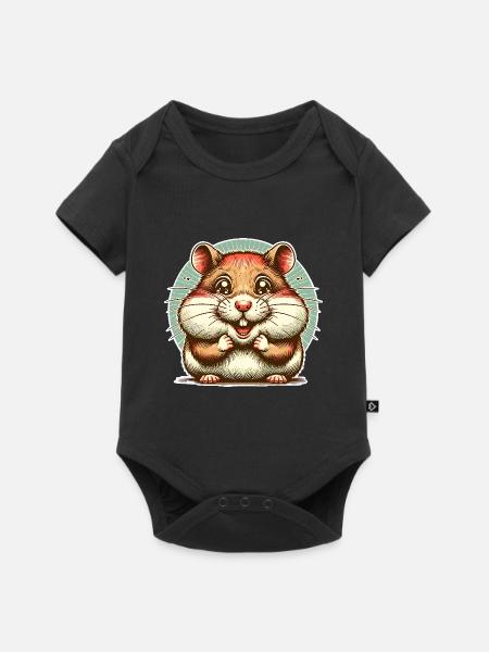 Hamster - Body à manches courtes Premium Bébé - noir