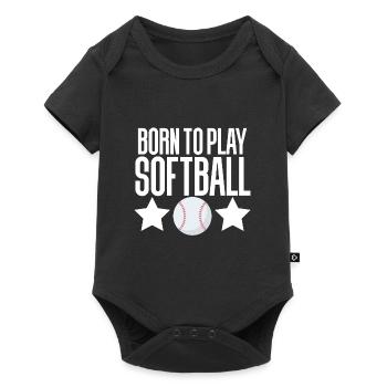 Softball - Body à manches courtes Premium Bébé - noir - Devant