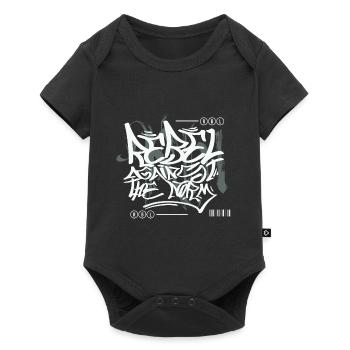 Graffiti urbain streetwear - Body à manches courtes Premium Bébé - noir - Devant