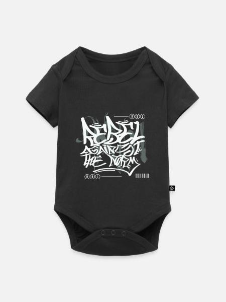 Graffiti urbain streetwear - Body à manches courtes Premium Bébé - noir
